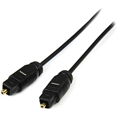 StarTech Digital SPDIF audio cable (optical) - TOSLINK (M) - TOSLINK (M) - fiber optic - 10 ft (THINTOS10) StarTech Digital SPDIF audio cable (optical) - TOSLINK (M) - TOSLINK (M) - fiber optic - 10 ft (THINTOS10)
