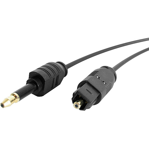 StarTech 6ft Toslink to Mini Optical Digital SPDIF Audio Cable (THINTOSMIN6)