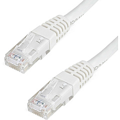 StarTech 3ft CAT6 Ethernet Cable - White Molded Gigabit - 100W PoE UTP 650MHz - Category 6 Patch Cord UL Certified Wiring/TIA (C6PATCH3WH)
