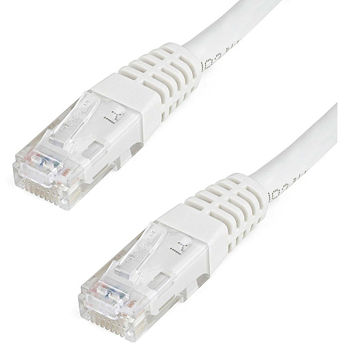 StarTech 2ft CAT6 Ethernet Cable - White Molded Gigabit - 100W PoE UTP 650MHz - Category 6 Patch Cord UL Certified Wiring/TIA (C6PATCH2WH)