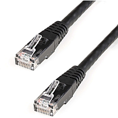 StarTech 8ft CAT6 Ethernet Cable - Black Molded Gigabit - 100W PoE UTP 650MHz - Category 6 Patch Cord UL Certified Wiring/TIA (C6PATCH8BK) StarTech 8ft CAT6 Ethernet Cable - Black Molded Gigabit - 100W PoE UTP 650MHz - Category 6 Patch Cord UL Certified Wiring/TIA (C6PATCH8BK)