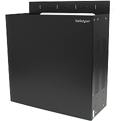 StarTech Wallmount Server Rack - Low-Profile Cabinet for Servers with Vertical Mounting - 4U (RK419WALVO)