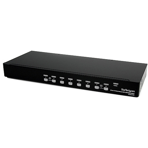 StarTech 8 Port 1U Rackmount DVI USB KVM Switch (SV831DVIU)