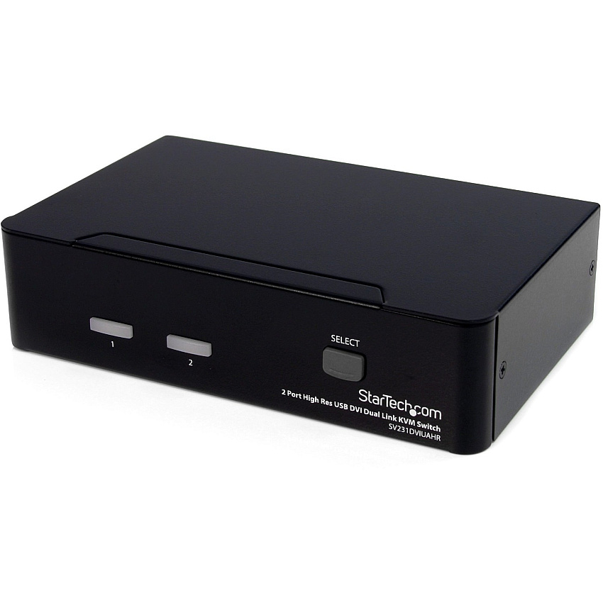 StarTech 2 Port High Resolution USB DVI Dual Link KVM Switch with Audio (SV231DVIUAHR)