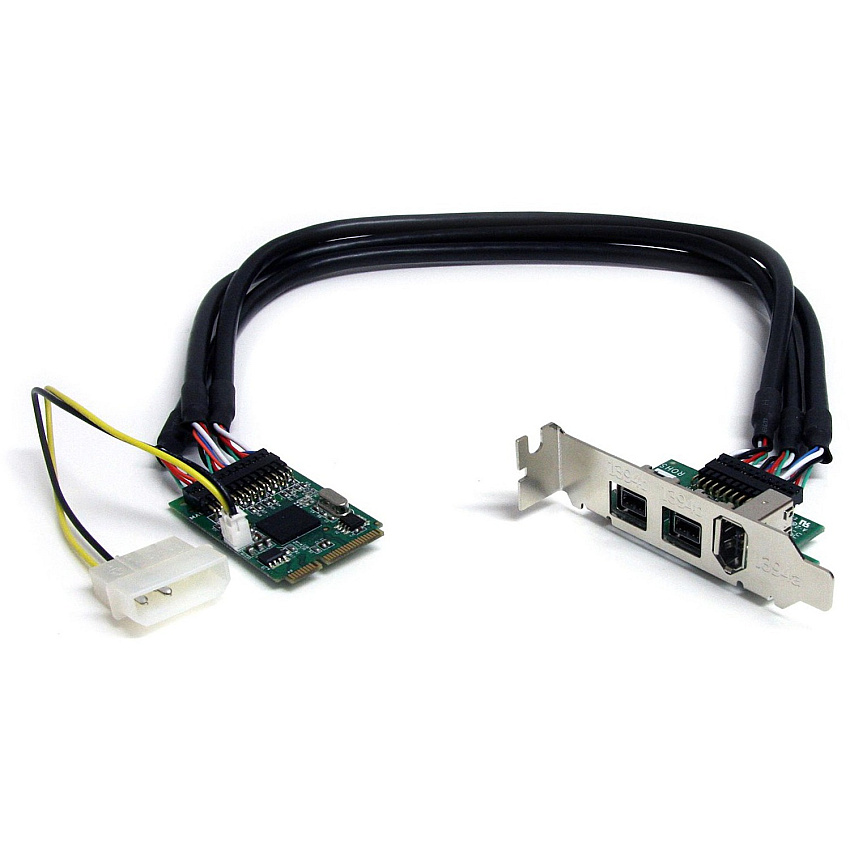 StarTech 3 Port 2b 1a 1394 Mini PCI Express FireWire Card Adapter (MPEX1394B3)