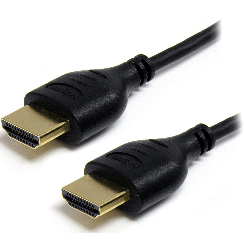 StarTech 3ft Slim HDMI Cable, 4K High Speed HDMI Cable with Ethernet, 4K 30Hz UHD HDMI Cord 36AWG, 4K HDMI 1.4 Video/Display Cable (HDMIMM3HSS)
