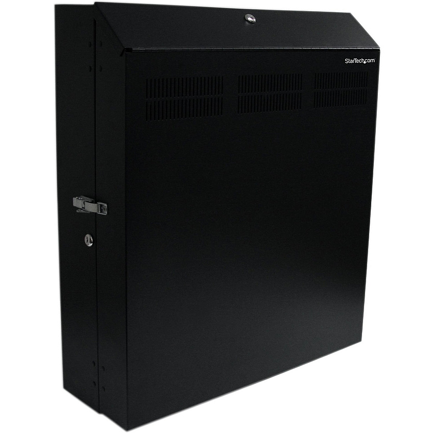 StarTech Wallmount Server Rack with Dual Fans and Lock - Vertical Mounting Rack for Server - 4U (RK419WALVS)