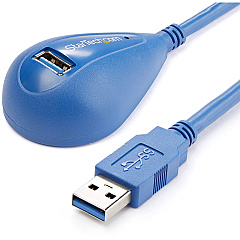 StarTech 5 ft Desktop SuperSpeed USB 3.0 Extension Cable - A to A M/F (USB3SEXT5DSK) StarTech 5 ft Desktop SuperSpeed USB 3.0 Extension Cable - A to A M/F (USB3SEXT5DSK)