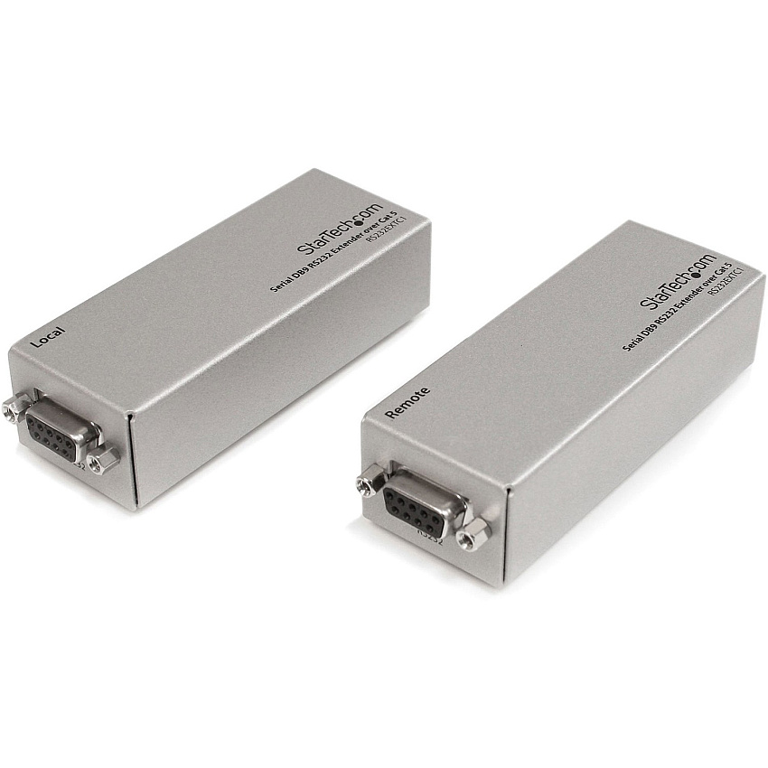 StarTech Serial DB9 RS232 Extender over Cat 5 - Up to 3300 ft (1000 meters) (RS232EXTC1)