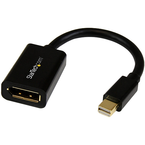 StarTech Mini DisplayPort to DisplayPort Adapter, 4K x 2K Video, Ultra HD Mini DP to DP Converter, mDP to DP 1.2 Adapter, Male/Female (MDP2DPMF6IN)