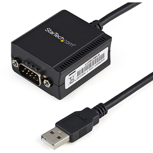 StarTech 1 Port FTDI USB to Serial RS232 Adapter Cable with COM Retention (ICUSB2321F)