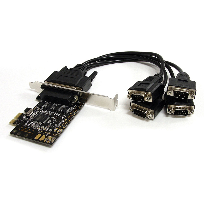 StarTech 4 Port PCI Express Serial Card w/ Breakout Cable (PEX4S553B)