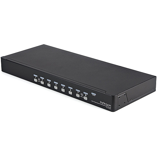 StarTech 8 Port 1U Rackmount USB KVM Switch Kit with OSD and Cables (SV831DUSBUK)