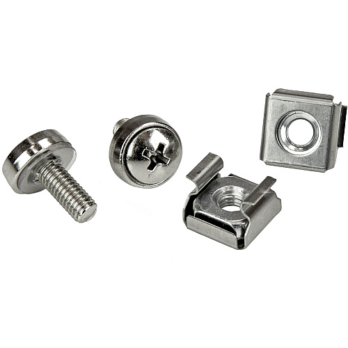 StarTech 100 Pkg M5 Mounting Screws and Cage Nuts for Server Rack Cabinet (CABSCREWM52)