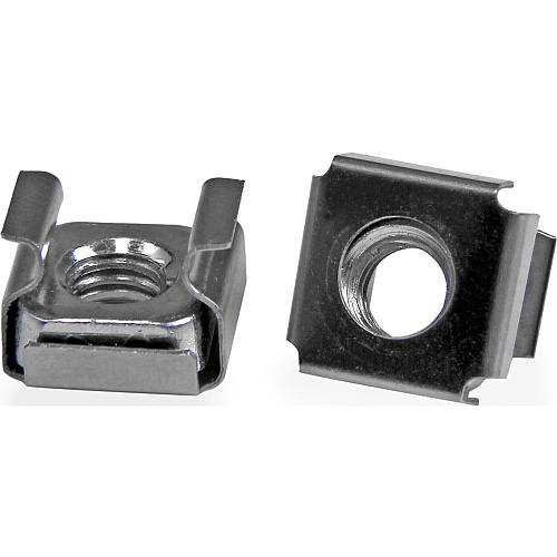 StarTech 50 Pkg M6 Cage Nuts for Server Rack Cabinet (CABCAGENUTS6)