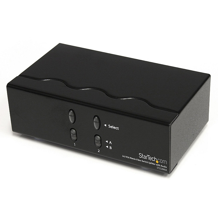 StarTech 2x2 VGA Matrix Video Switch Splitter with Audio (ST222MXA)