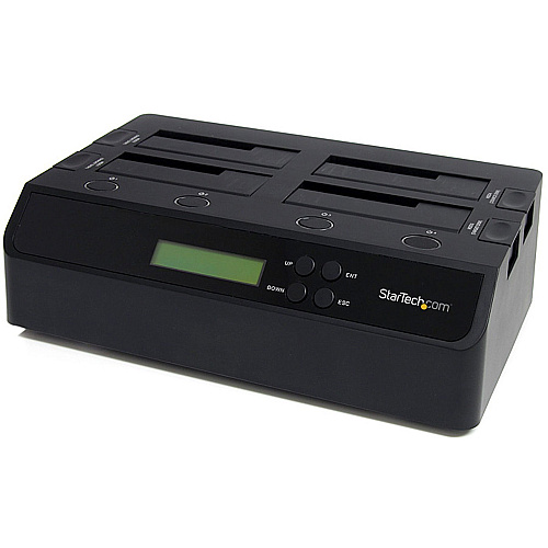 StarTech 4 Bay USB 3.0 eSATA to SATA Standalone 1:3 HDD Hard Drive Duplicator Dock (SATDOCK4U3RE)