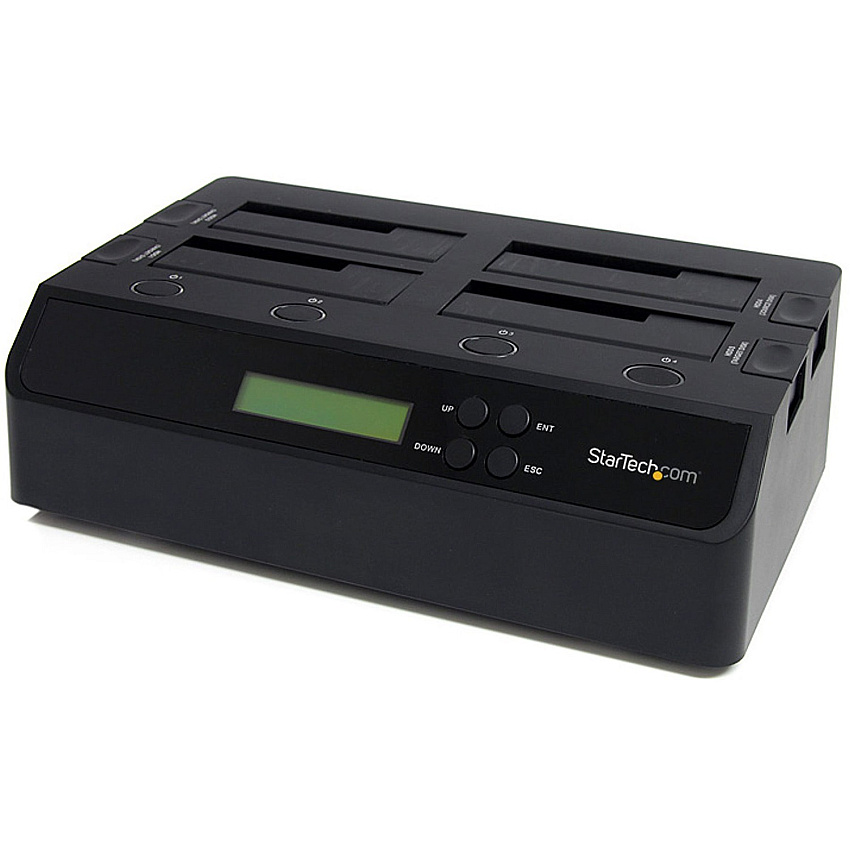 StarTech 4 Bay USB 3.0 eSATA to SATA Standalone 1:3 HDD Hard Drive Duplicator Dock (SATDOCK4U3RE)