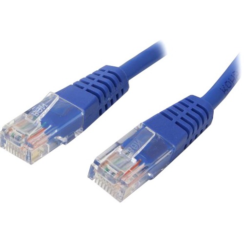 StarTech 8 ft Blue Molded Cat5e UTP Patch Cable (M45PATCH8BL)