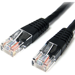 StarTech 6 ft Black Molded Cat5e UTP Patch Cable (M45PATCH6BK) StarTech 6 ft Black Molded Cat5e UTP Patch Cable (M45PATCH6BK)