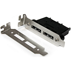 StarTech 2 Port Low Profile SATA to eSATA Plate Adapter - F/M (ESATAPLT2LPM)