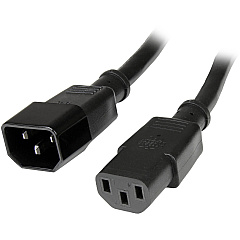 StarTech 6ft (1.8m) Heavy Duty Extension Cord, IEC C14 to IEC C13 Black Extension Cord, 15A 125V, 14AWG, Heavy Gauge Power Cable (PXT100146) StarTech 6ft (1.8m) Heavy Duty Extension Cord, IEC C14 to IEC C13 Black Extension Cord, 15A 125V, 14AWG, Heavy Gauge Power Cable (PXT100146)