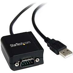 StarTech USB to Serial Adapter - Optical Isolation - USB Powered - FTDI USB to Serial Adapter - USB to RS232 Adapter Cable (ICUSB2321FIS)
