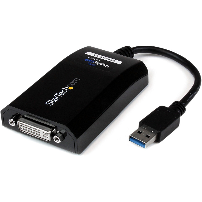 StarTech USB 3.0 to DVI External Video Card Multi Monitor Adapter - 2048x1152 (USB32DVIPRO)