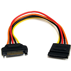 StarTech 8in 15 pin SATA Power Extension Cable (SATAPOWEXT8) StarTech 8in 15 pin SATA Power Extension Cable (SATAPOWEXT8)