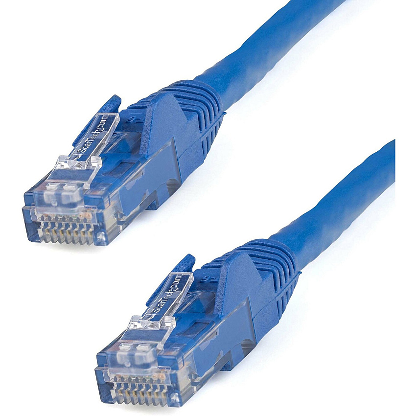 StarTech 6in CAT6 Ethernet Cable - Blue Snagless Gigabit - 100W PoE UTP 650MHz Category 6 Patch Cord UL Certified Wiring/TIA (N6PATCH6INBL)
