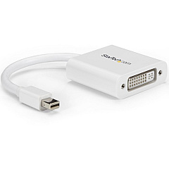StarTech Mini DisplayPort to DVI Adapter, Mini DP to DVI-D Single Link Converter, 1080p Video, Passive, mDP 1.2 to DVI Monitor/Display (MDP2DVIW) StarTech Mini DisplayPort to DVI Adapter, Mini DP to DVI-D Single Link Converter, 1080p Video, Passive, mDP 1.2 to DVI Monitor/Display (MDP2DVIW)
