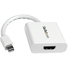 StarTech Mini DisplayPort to HDMI Video Adapter Converter - White (MDP2HDW) StarTech Mini DisplayPort to HDMI Video Adapter Converter - White (MDP2HDW)