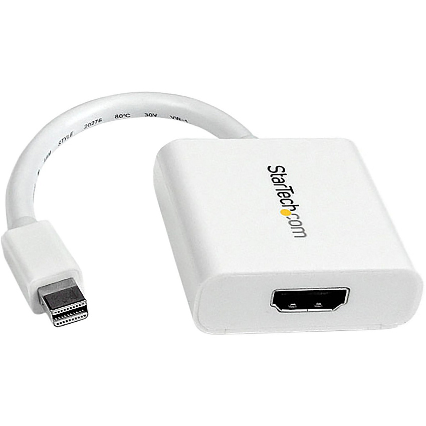 StarTech Mini DisplayPort to HDMI Video Adapter Converter - White (MDP2HDW)