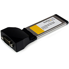 StarTech 1 Port ExpressCard to RS232 DB9 Serial Adapter Card w/ 16950 - USB Based (EC1S232U2)