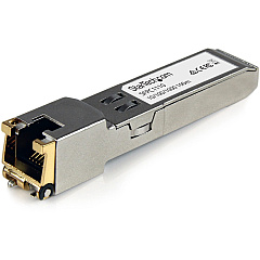 StarTech Cisco SFP-GE-T Compatible SFP Module - 1000BASE-T - 10/100/1000 Mbps SFP to RJ45 Cat6/Cat5e Transceiver - 100m (SFPC1110) StarTech Cisco SFP-GE-T Compatible SFP Module - 1000BASE-T - 10/100/1000 Mbps SFP to RJ45 Cat6/Cat5e Transceiver - 100m (SFPC1110)