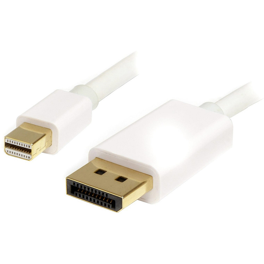 StarTech 1m (3ft) Mini DisplayPort to DisplayPort 1.2 Cable, 4K x 2K mDP to DisplayPort Adapter Cable, Mini DP to DP Cable for Monitor (MDP2DPMM1MW)