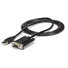 StarTech USB to Serial Adapter - Null Modem - FTDI USB UART Chip - DB9 (9-pin) - USB to RS232 Adapter (ICUSB232FTN)