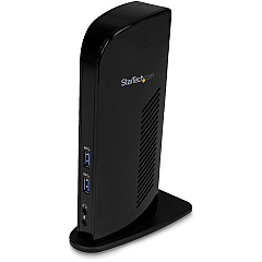 StarTech USB 3.0 Docking Station - Compatible with Windows / macOS - Supports Dual Displays - HDMI and DVI - DVI to VGA Adapter Included - USB3SDOCKHD
