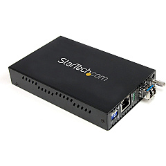 StarTech 1000 Mbps Gigabit Single Mode Fiber Media Converter LC 40 km (ET1000S40LC2)