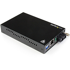 StarTech Gigabit Ethernet Single Mode Fiber Media Converter SC 40 km - 1000 Mbps (ET91000SM402)