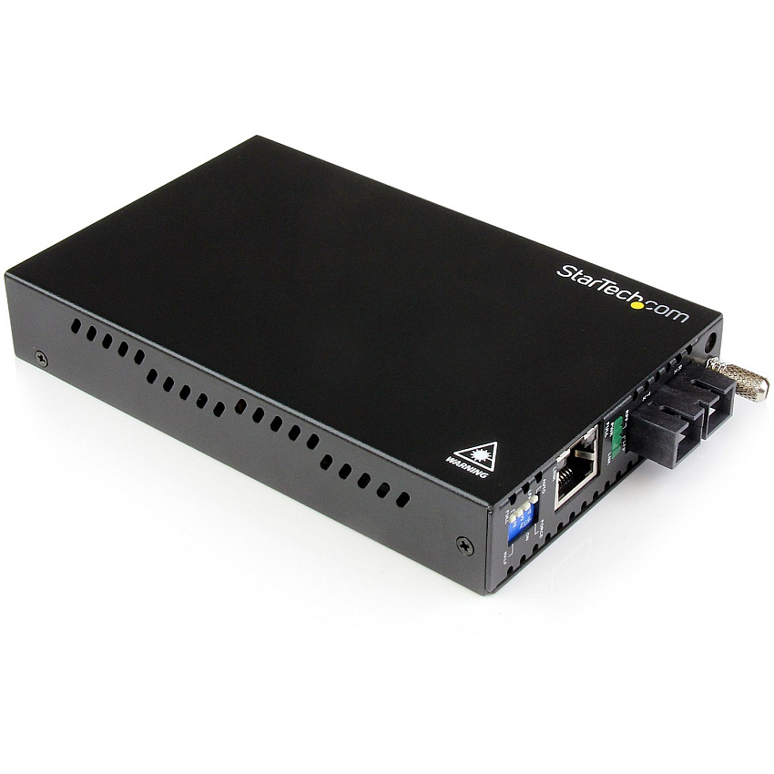 StarTech Gigabit Ethernet Single Mode Fiber Media Converter SC 40 km - 1000 Mbps (ET91000SM402)