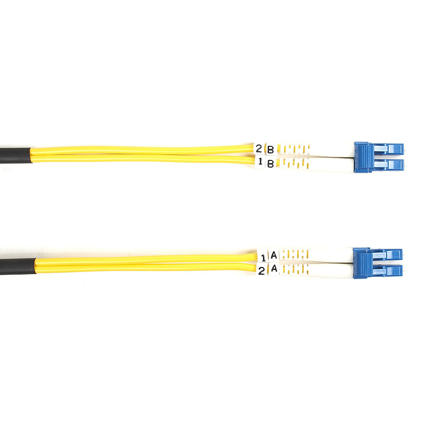 Black Box Fiber Optic Duplex Patch Network Cable (FOSM003MLCLC)