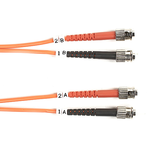 Black Box Fiber Optic Duplex Patch Network Cable (FOSM005MSTST)