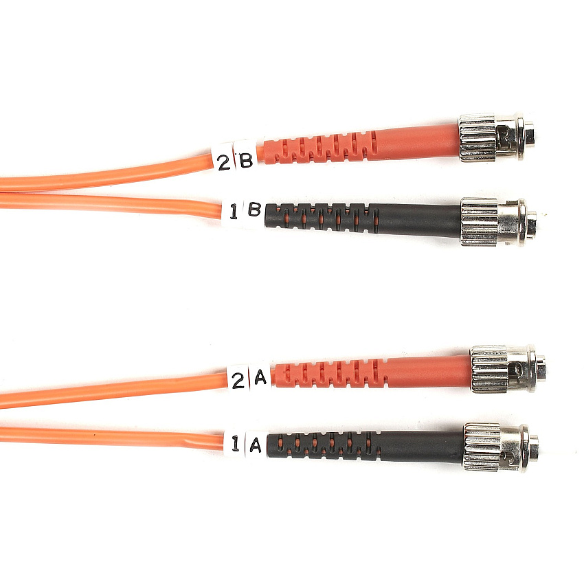Black Box Fiber Optic Duplex Patch Network Cable (FOSM005MSTST)