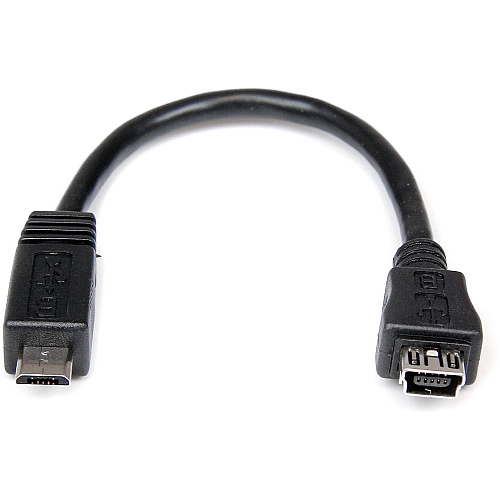 StarTech 6in Micro USB to Mini USB Adapter Cable M/F (UUSBMUSBMF6)