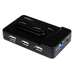 StarTech 6 Port USB 3.0 / USB 2.0 Combo Hub with 2A Charging Port - 2x USB 3.0 & 4x USB 2.0 (ST7320USBC)
