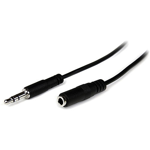 StarTech 1m Slim 3.5mm Stereo Extension Audio Cable - M/F (MU1MMFS)
