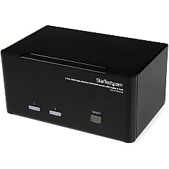 StarTech 2 Port Triple Monitor DVI USB KVM Switch with Audio & USB 2.0 Hub (SV231TDVIUA)