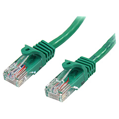 StarTech 5 ft Cat5e Green Snagless RJ45 UTP Cat 5e Patch Cable - 5ft Patch Cord (45PATCH5GN) StarTech 5 ft Cat5e Green Snagless RJ45 UTP Cat 5e Patch Cable - 5ft Patch Cord (45PATCH5GN)
