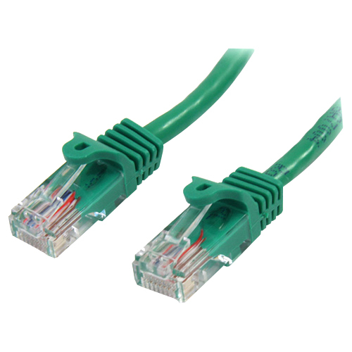 StarTech 5 ft Cat5e Green Snagless RJ45 UTP Cat 5e Patch Cable - 5ft Patch Cord (45PATCH5GN)